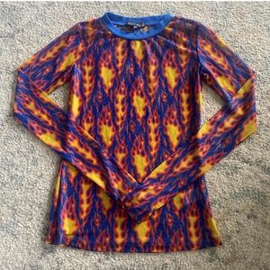 Dollskill flame mesh top